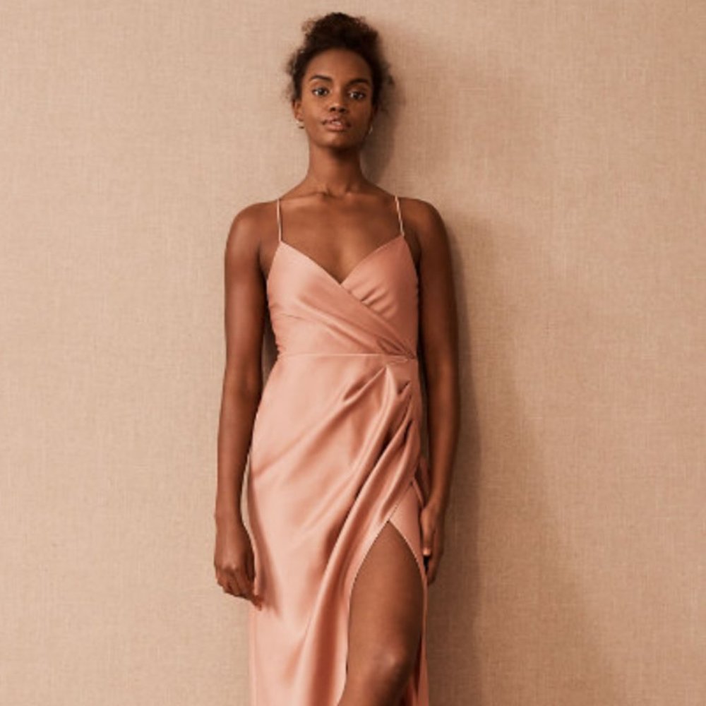 BHLDN Freya Satin Charmeuse Dress - Bridesmaid Dress *Brand New*